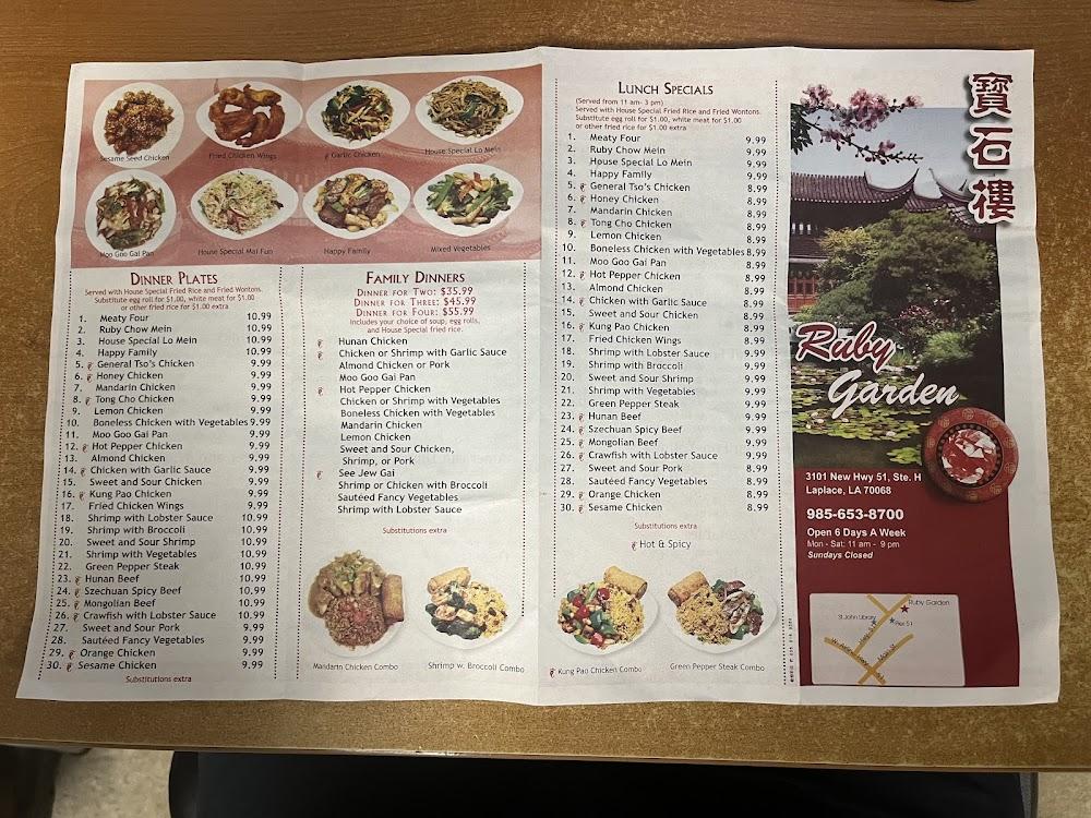 Ruby Garden Chinese Restaurant Menu image 4